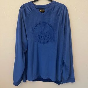 DREW by justin bieber blue over sized crew neck